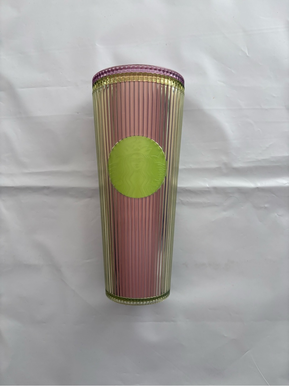 2025 Starbucks Neon Pleated Venti Tumbler, 24 Oz